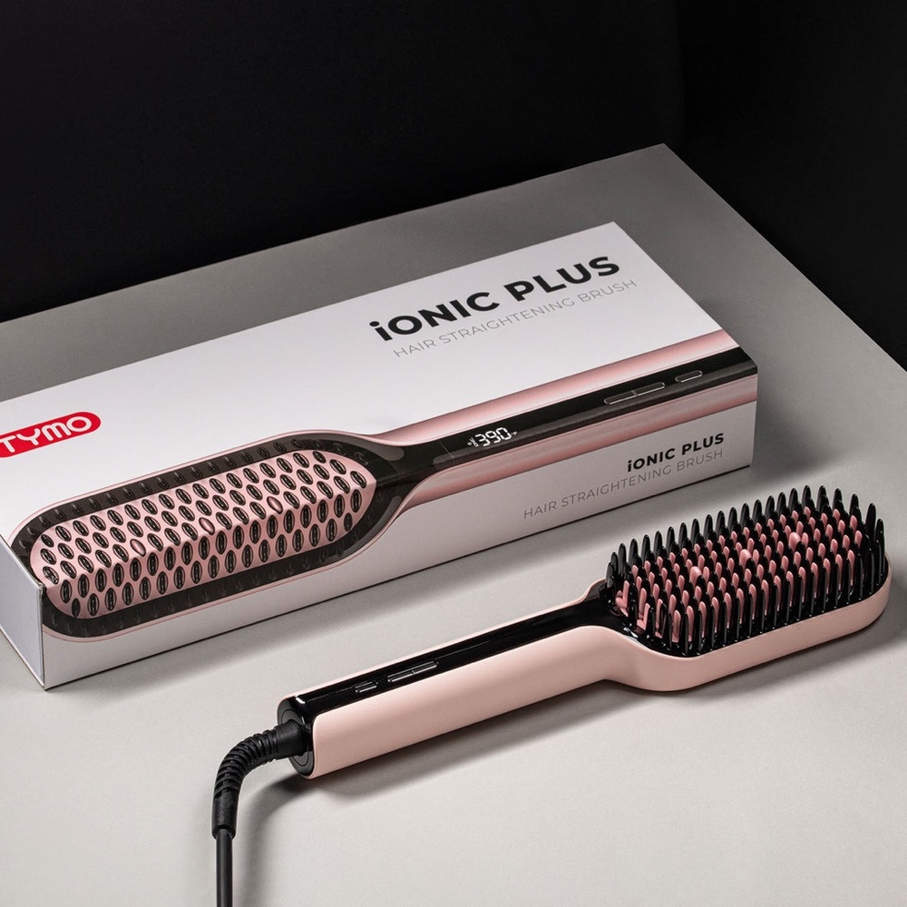 Tymo Ionic Plus Pink Hair Straightening Brush